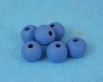 Tumbled bisque beads - Med Blue - 8  (8m