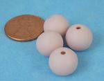 Tumbled bisque beads - Pink- 6  (10mm)