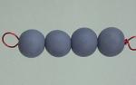 Tumbled bisque beads -  4  (15mm)