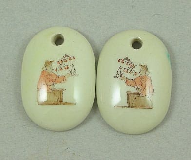 Oriental Design Charms - Pair