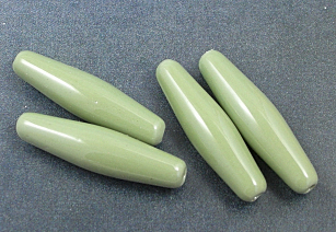 Glazed Bead Set - 4  bicone beads