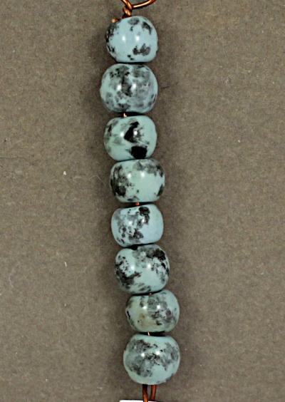 Turquoise Glazed Bead Set - 8 - (8mm)