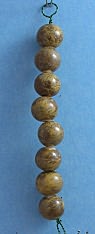 Slate Glazed Bead Set - 8  (10mm)  b