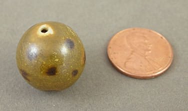 Glazed Bead --1 18mm bead