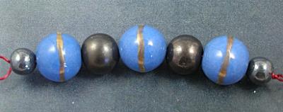 Blue & Gold bead set
