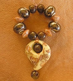 Iridescent Marbled Bead Set