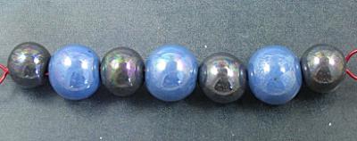 Black & Blue Lustre bead set