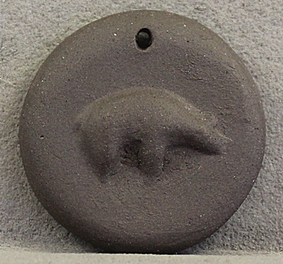 Fetish Bear Pendant- Black Stoneare 