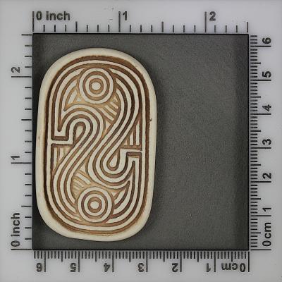 Swift Creek Stamp Cab - Porcelain