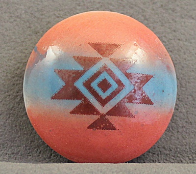 Native Blanket Design - Dome button - 2