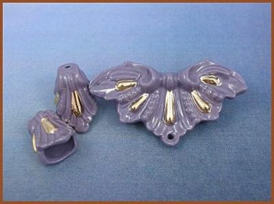 Lg Fancy Slide Set - Purple with Gold