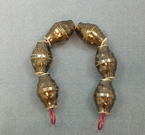 Bicone Beads - Sierra Gold - string of 5