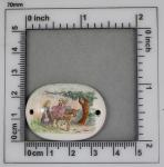 Vintage scene Bracelet  focal