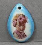Vintage Photo Pendant -- various photos -- Colored
