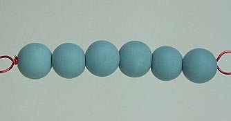 Tumbled bisque beads - Peacock- 6 -10mm