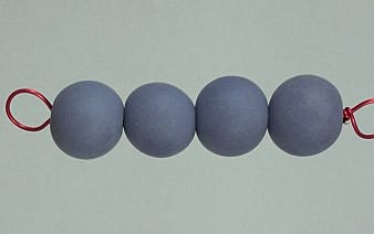 Tumbled bisque beads -  4  (15mm)