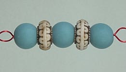 Tumbled bisque beads -  Mixed Set 3